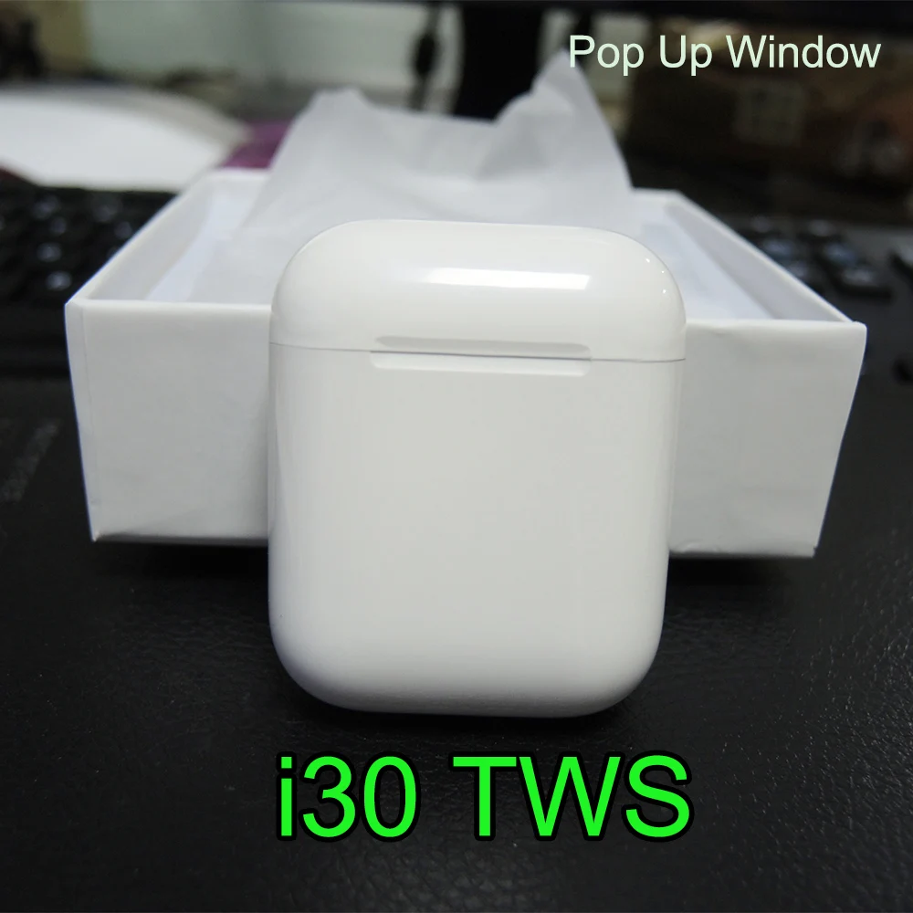 

i30 TWS bluetooth earphone tws Wireless Earbuds earphones PK w1 chip i10 i12 i60 i100 tws pop up 1:1 mini size bluetooth headset