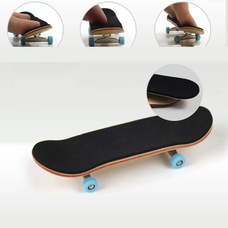 Professional Type Bearing Wheels Skid Pad Maple Mini Skateboards Alloy Stent Bearing Wheel Fingerboard Toys Random Color New