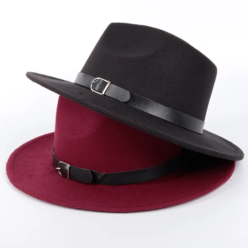 Женская фетровая шляпа зимняя Классическая из искусственной шерсти в британском