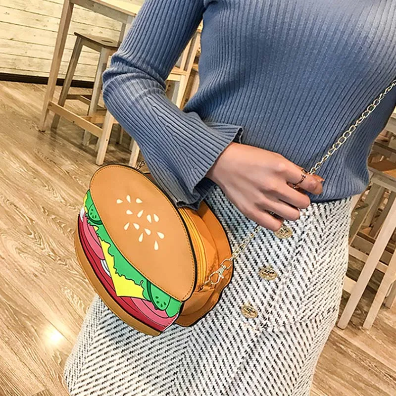 

Women's Small Shoulder Bag Quality PU Leather Designer Handbag Cute Popcorn Zipper Messenger Bags Creative Style girl Coin Purse