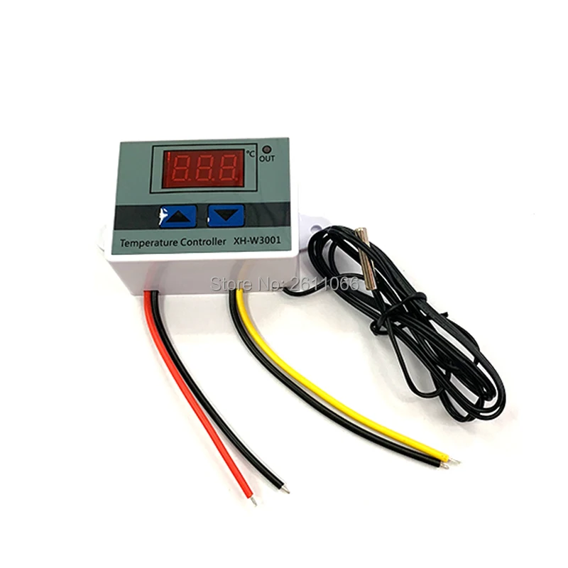W3001 W3002 DC12V 24V AC110V-220V светодиодный цифровой термостат регулятор температуры Терморегулятор нагревательное охлаждение