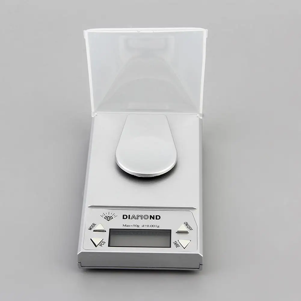 High Precision Digital Jewelry Scale 50g x 0.001g LCD Lab Gold Herb