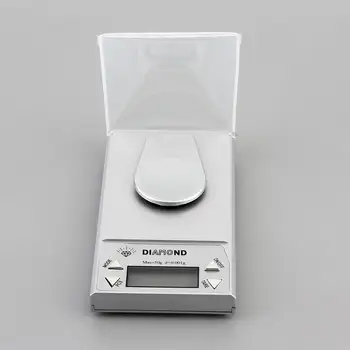 

High Precision Digital Jewelry Scale 50g x 0.001g LCD Lab Gold Herb Balance Blue Backlight Diamond Carat Electonic Scales