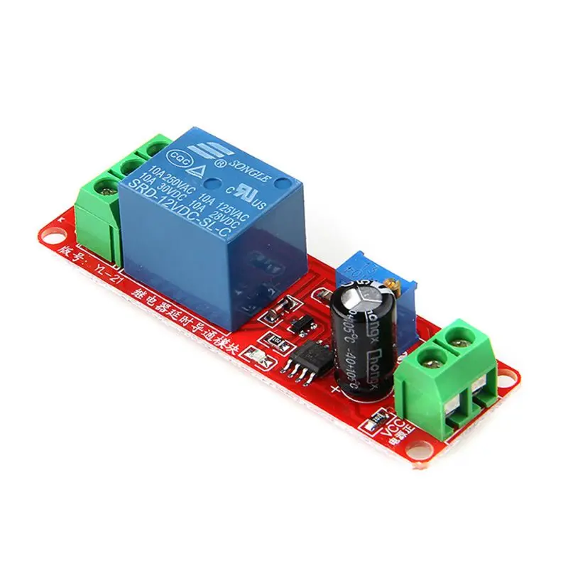 

OOTDTY NE555 Timer Switch Adjustable Module Time Delay Relay Module DC 5V Car Relays A5YD