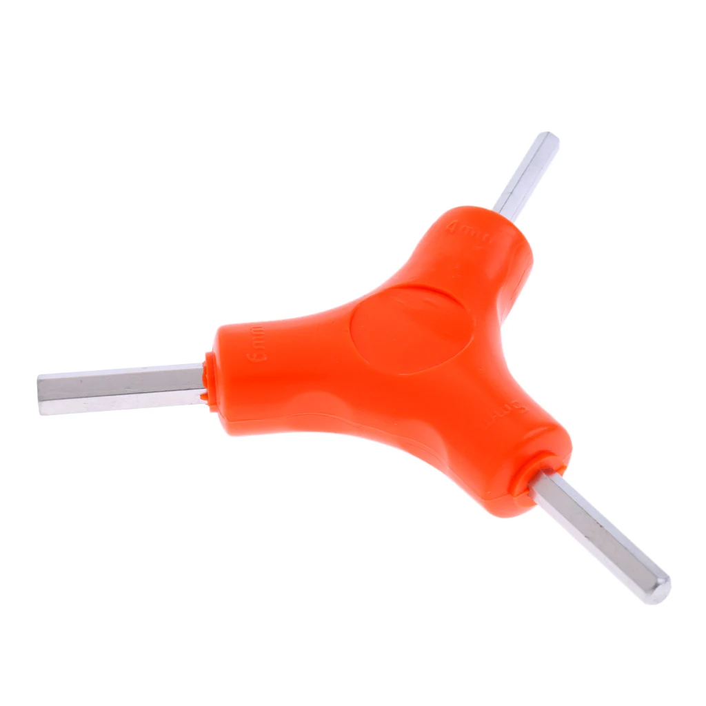 

Multi-function Bike Bicycle Repair Tool 3 Way (Y Type) Hex Wrench Tool Size 4mm 5mm 6mm