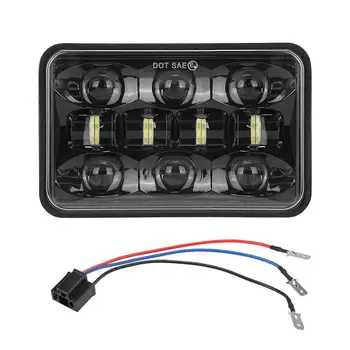 

4x6 Inch 120W LED Headlight Rectangular Sealed Beam Projector 12000Lm 6000K LED Truck Headlights Car Light Accessories Dropship