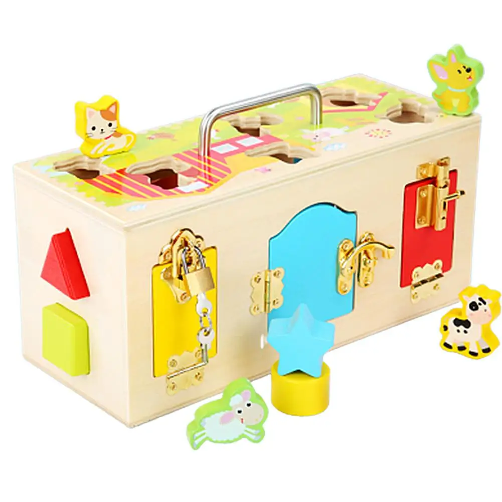 Забавные защелки, сарай, игрушки в форме животных, подходящие игры, игрушки для детей, Игрушки для раннего образования, обучения в детском саду