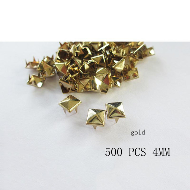 Pcs/Batch Of 4mm Square Four Claw Rivet Buckle Handmade Leather Crafts Decoration Accessories