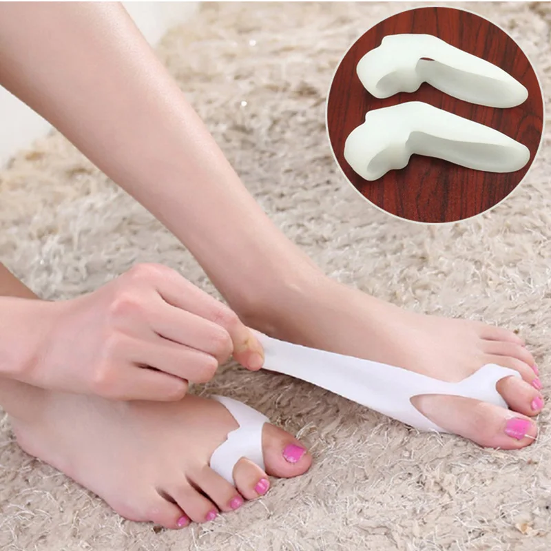 1Pair Gel Foot Care Tool Bunion Corrector Bone Big Toe Protector Hallux Valgus Straightener Toe Spreader Daily Big Bone Tools