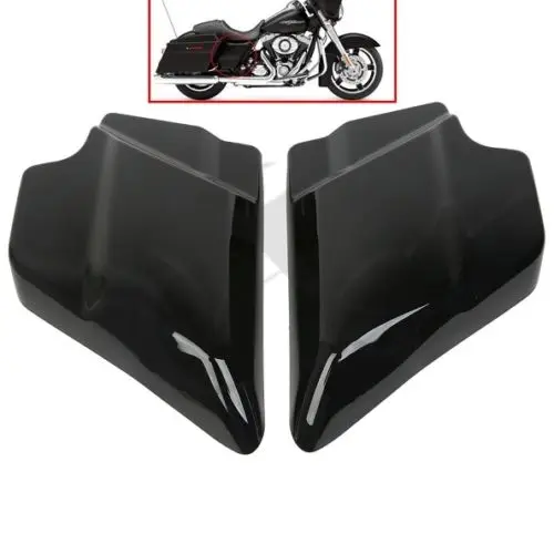 МОТОЦИКЛ ABS боковая панель для Harley Touring Street скольжение; туризм FLT FLH 2009- яркий черный