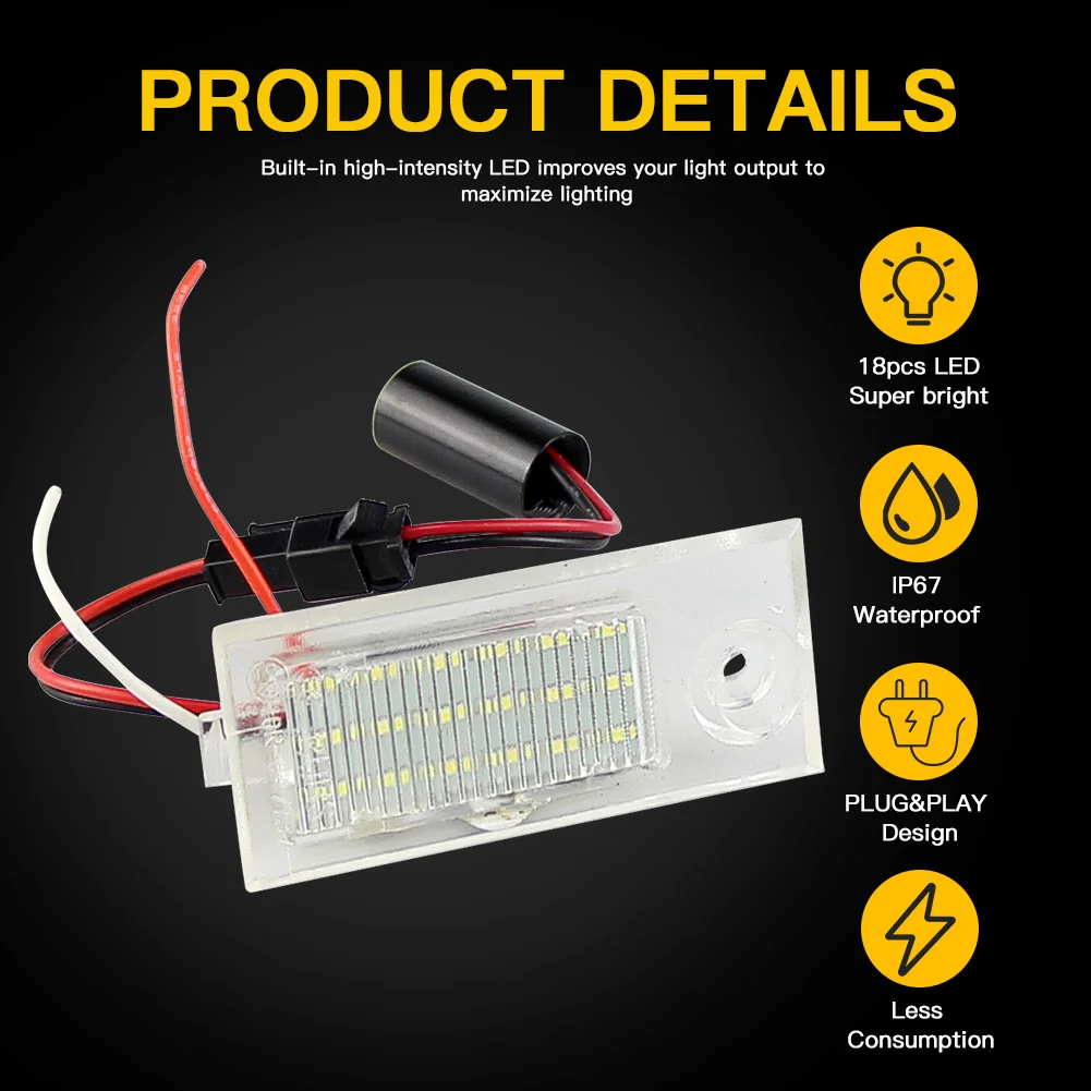 2pc LED ���̼��� ��ȣ �÷���Ʈ ����Ʈ ���� �ĸ� ���̼��� �÷���Ʈ ����Ʈ Audi A6 C5/4B Sedan 1997-2004 1998 1999 2000 2001 2002 2003