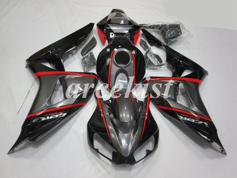 ABS литья под давлением Полный обтекатели комплект кузова Подходит для HONDA CBR1000RR 1000RR 2006 2007 06 07 пользовательские черный белый