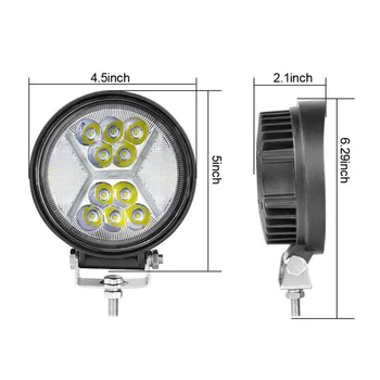 

2PCS 400W Round Spot Work Light Bar Fog Driving Lamp Truck Tractor SUV 78-LED