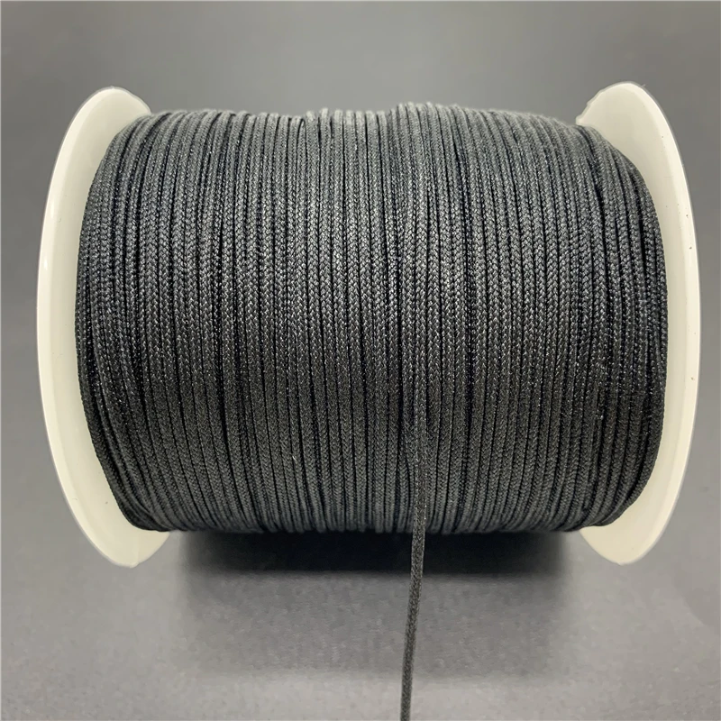 0.5/0.8/1.0/1.5mm Black Nylon Cord Thread Chinese Knot Macrame Cord Bracelet Braided String For Shamballa Rope nylon cord,macrame cord,nylon rope