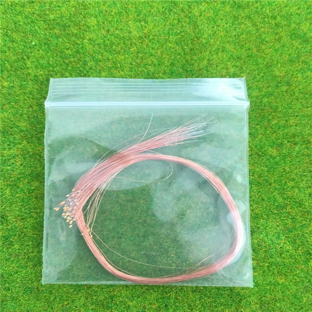 50 шт. 0402 SMD светодиодный светильник со шкалой HO N OO, предварительно припаянный micro litz проводной светодиодный провод 20 см для освещения diorama