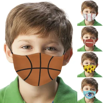 

Children's Funny Printed Reusable Face Mask Face Shield Windproof Mouth Mask Washable Mouth Cover Breathable Cloth mondmasker
