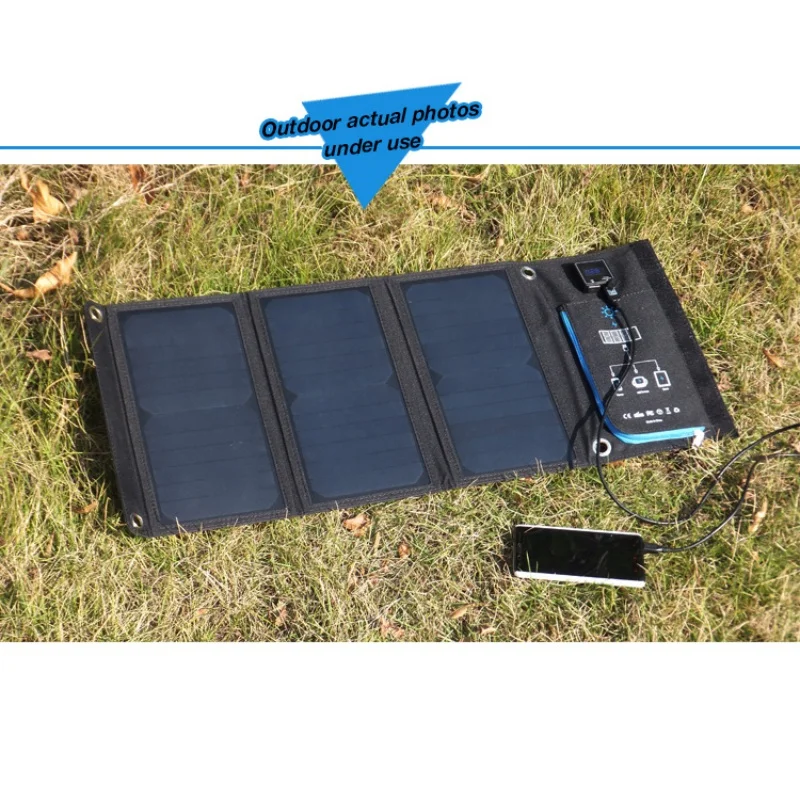 

Hot Outdoor Solar Charger Panel Waterproof USB Port Folding Compact Smartphone Charger