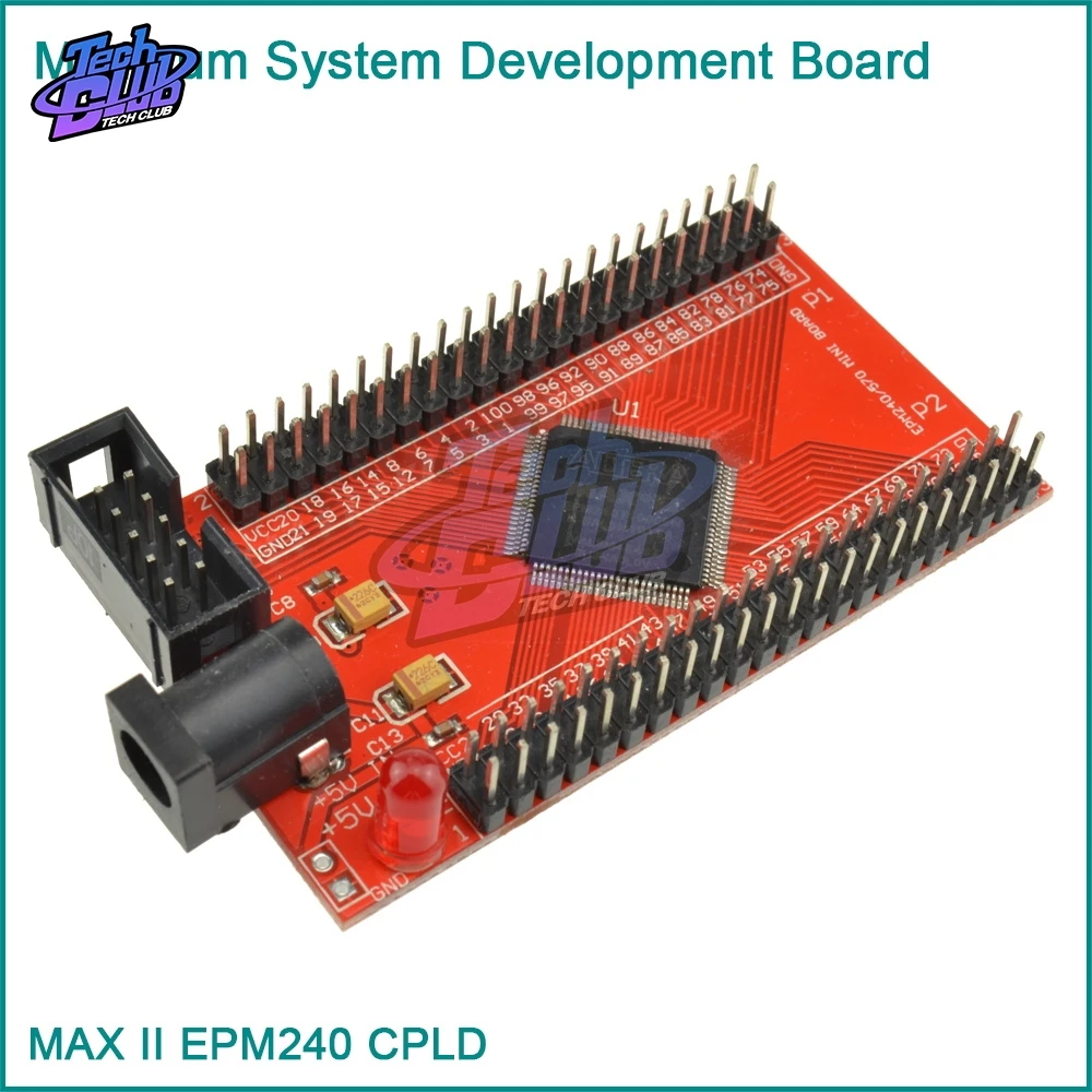 5V MAX II EPM240 CPLD макетная доска для обучения для электронных DIY красный