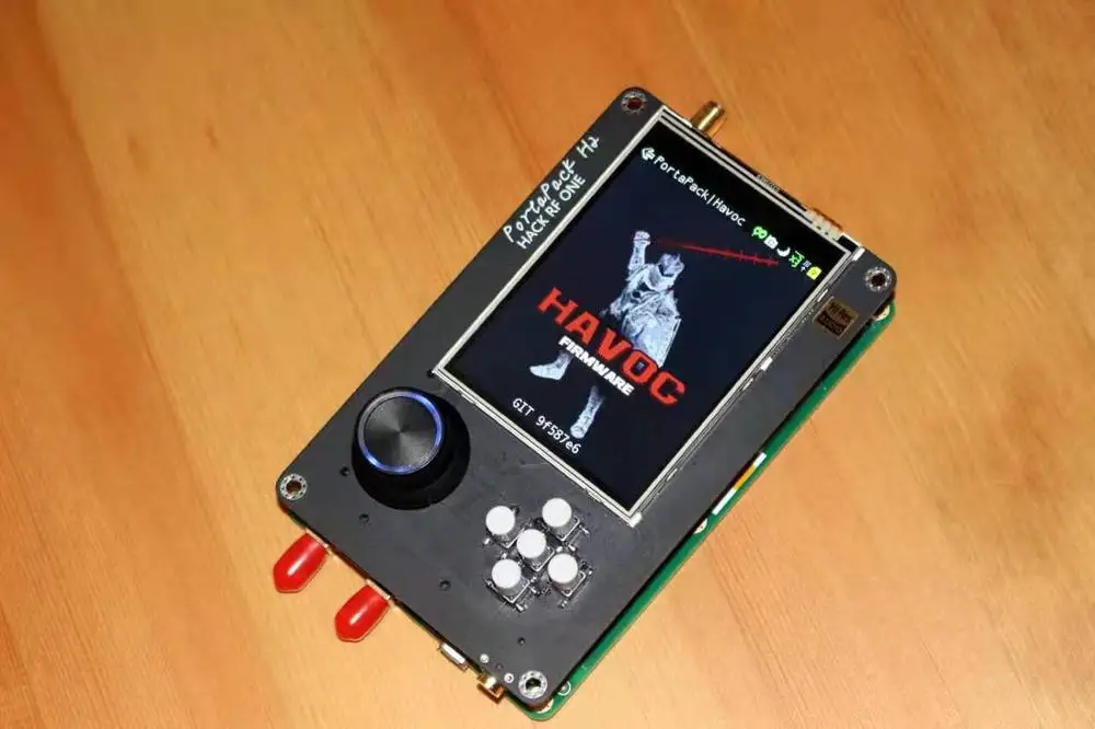 Billige Neueste Version PORTAPACK H2 + HACKRF EINE SDR Radio + Havoc Firmware + 0.5ppm TCXO + 3,2 zoll Touch LCD + 1500mAh Batterie