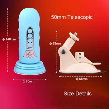 Auto Telescopic Vibrator Sex Machine Masturbation Suction Cup Penis Cock Big Dildo Sucker Female Masturbator Sex Toys for Women 3