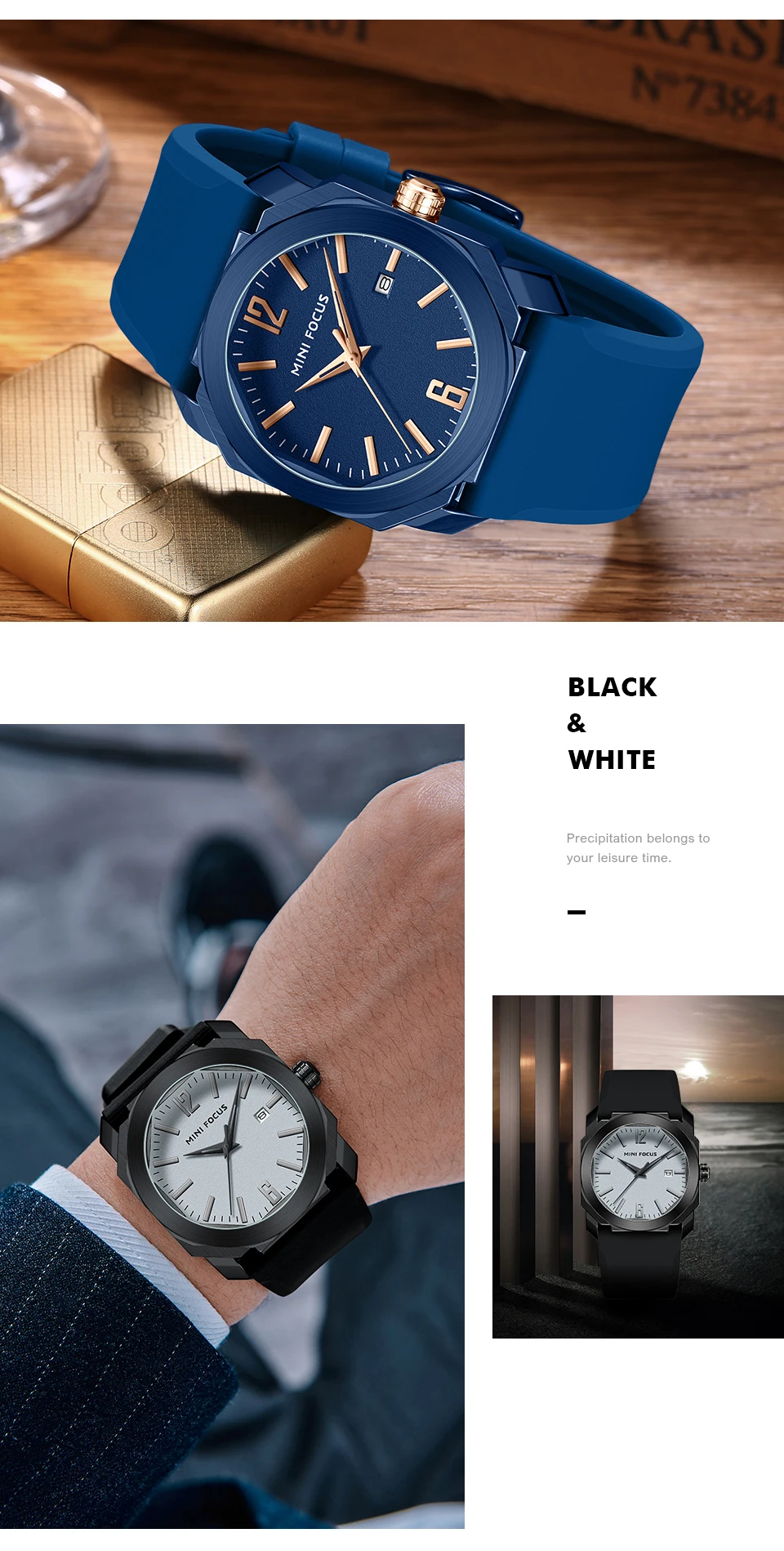 MINI FOCUS Quarzuhr für Herren, wasserdicht_voghion.com