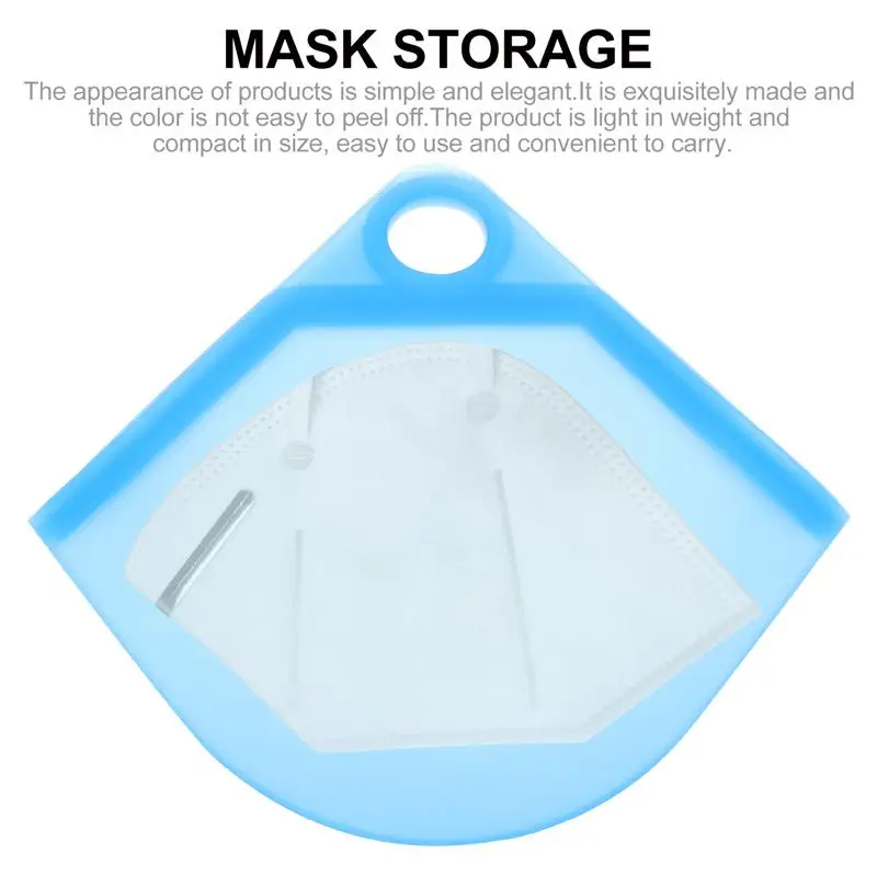 

1PC Portable Reused Face Masks Silica Gel Organizer Dustproof And Moisture-proof Cover Holder Case Storage Isolate bacteria Bag