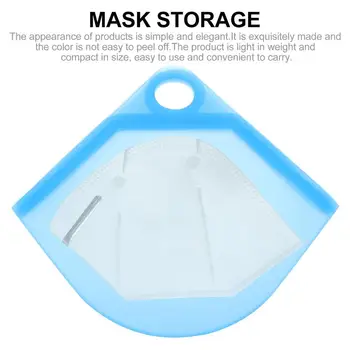 

1PC Portable Reused Face Masks Silica Gel Organizer Dustproof And Moisture-proof Cover Holder Case Storage Isolate bacteria Bag