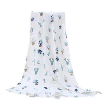 

1 Pc Printing Baby Blanket Newborn Wrap Towel Baby Bath Towel (Potted Plant)