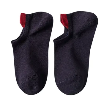 

3Pairs Women Casual Solid Color Socks Shallow Mouth Silicone Stealth Socks Boat Socks Ankle Low Cotton Socks Calze da donna