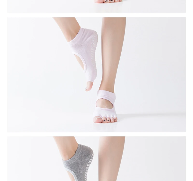 露趾露背瑜伽袜_16