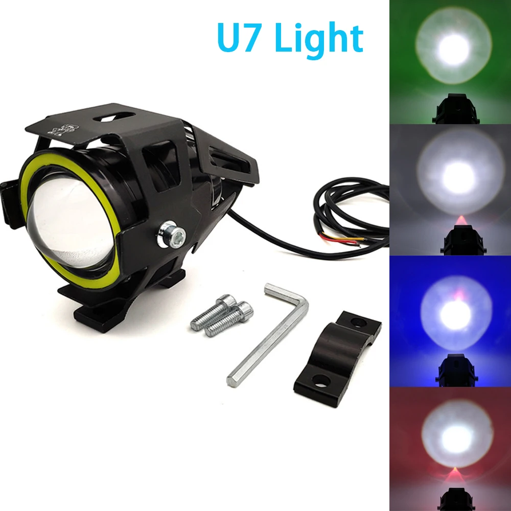 

For Suzuki GSXR600 GSXR750 RM85 RM125 RM250 rm 85 Motorcycle Headlight spotlight moto U7 LED Light motorcycle accessories