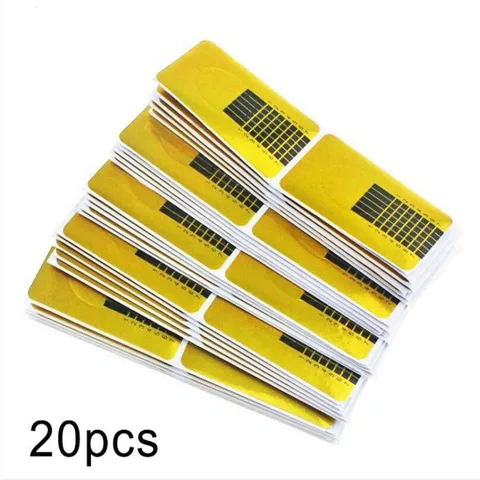 French Nail Form Tips Gold Nail Extension Art Tools For Nails Gel Extension Sticker Acrylic Manicure Tip