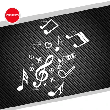 

Noizzy Musical Note Music Symbol Car Sticker Doodle Vinyl Auto Decal Laptop Window Ipad Automobile Iphone Tuning Car Styling