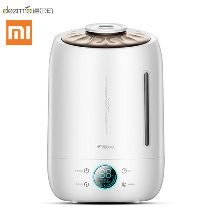 

Xiaomi Deerma DEM-F500 Air Humidifier Ultrasonic 5L Quiet Aroma Mist Maker Led Touch Screen Timing Function Home Water Diffuser