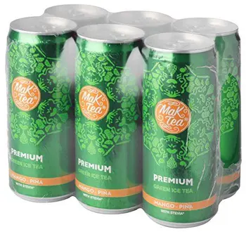 

Tea Flavoured Mango Pineapple maktea Drink No Gas or Sugars, Refreshing, Antioxidant, with Sweeteners and Natural Aromas Pack of