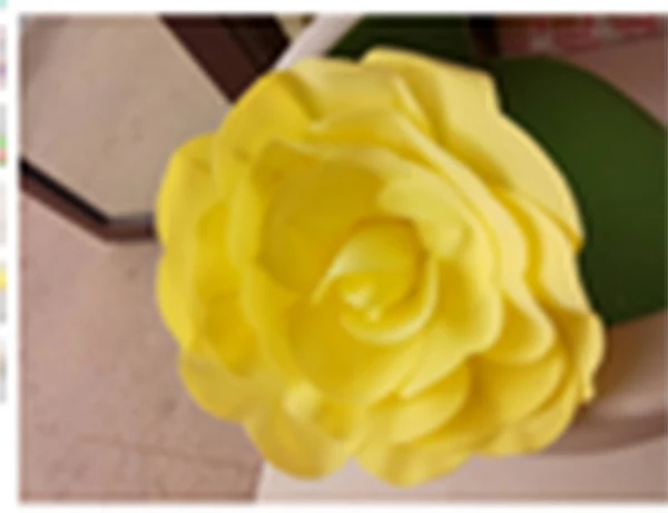 30 см Большой Поролоновый розовый искусственный цветок свадебное украшение с реквизитами для сцены, домашний декор искусственные декоративные цветы венки - Цвет: yellow