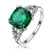 Bague Ringen New 100% 925 Sterling Silver Natural Ruby Sapphire Emerald Gemstone Wedding Engagement Cocktaill Ring Jewelry Gift 2