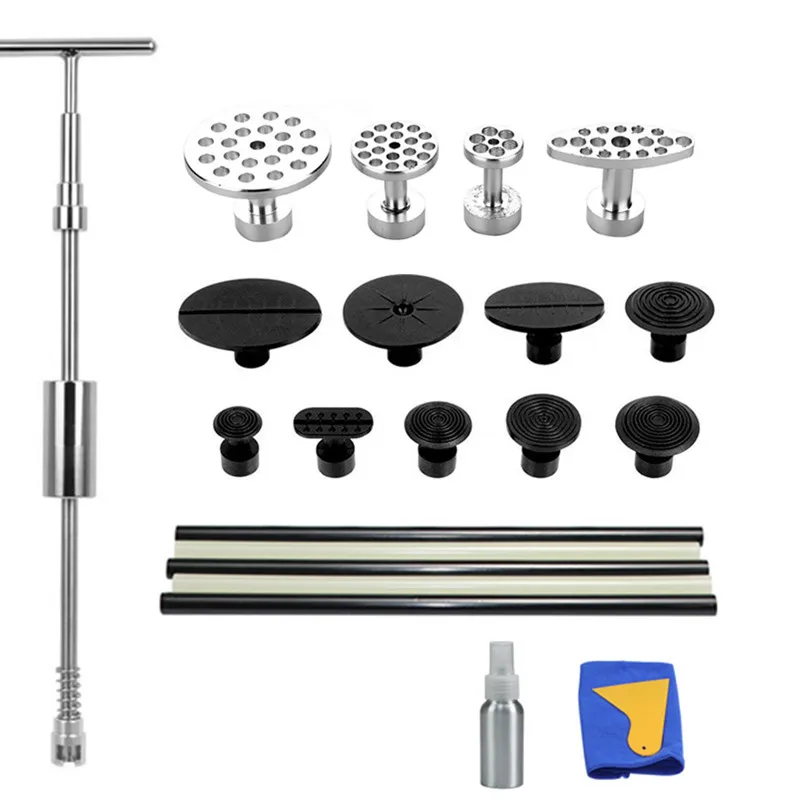 

PDR auto repair tool paintless dent puller car removal tool Slide Hammer Puller Tabs Suction Cup Hand Tools Kit