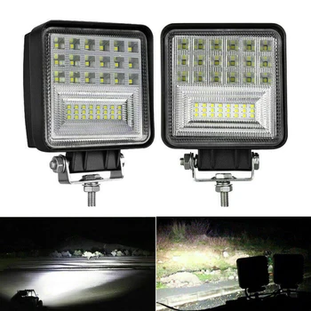 

4 inch 126W LED Work Light Bar Flood Spot Offroad Car Truck Boat Driving Fog Lamps