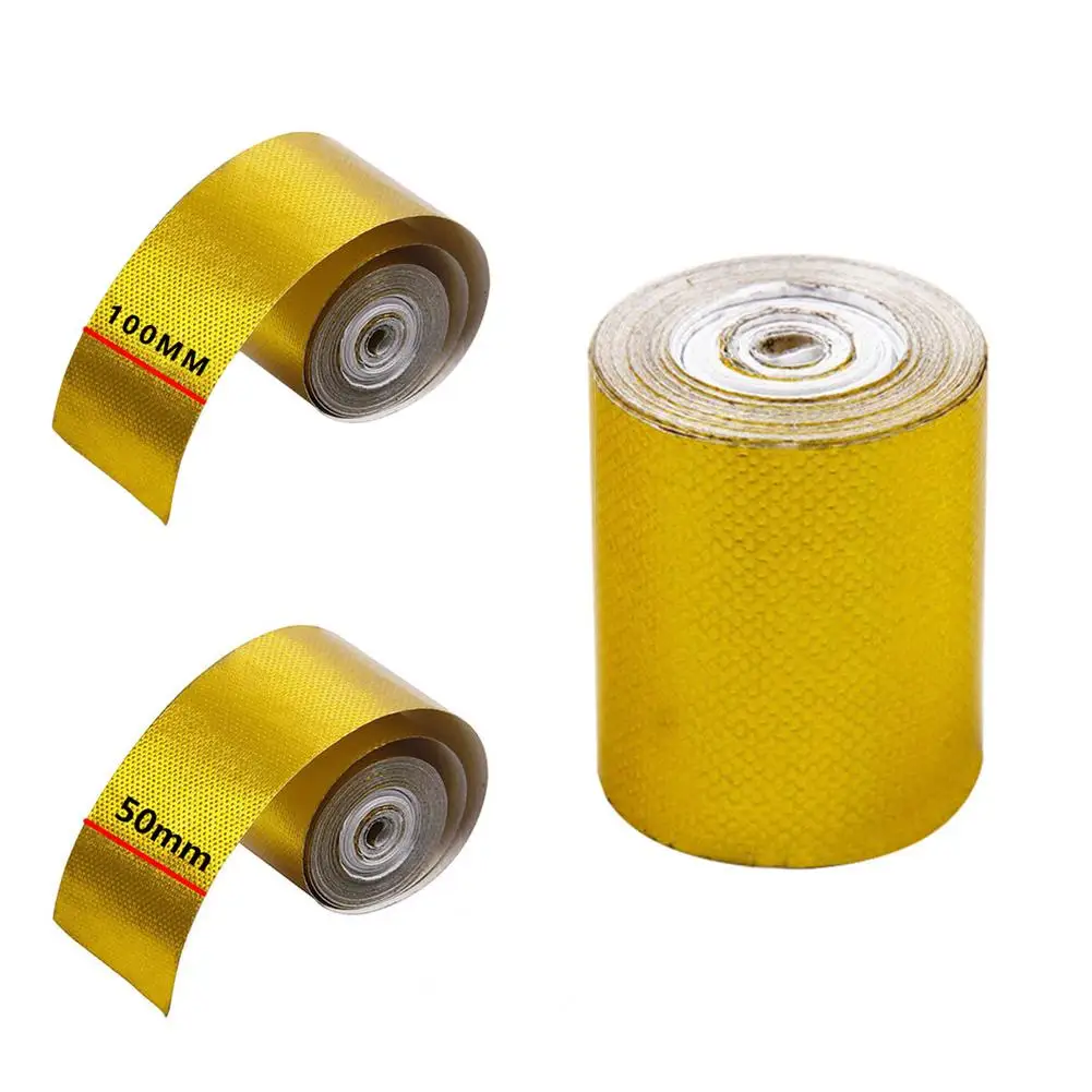 Other Motorcycle Parts Heat Shield Wrap Tape Gold Aluminum Foil Tape