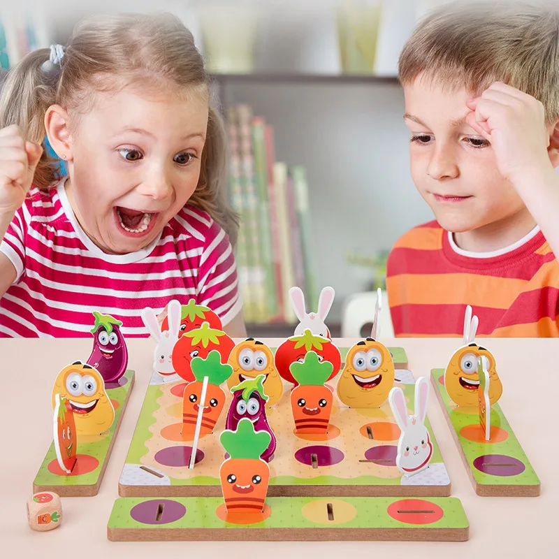 

MZM Don't Touch My Tomato Aeroplane Chess Wooden Children'S Educational Board Game Parent And Child Memory Thinking Exercise Toy