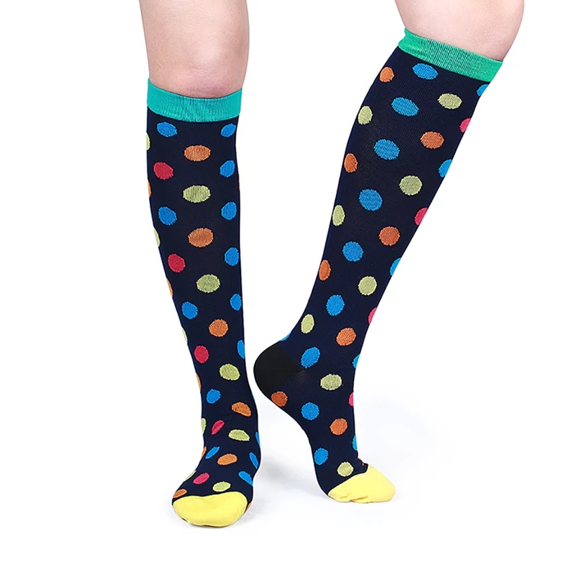 7 пар компрессионных носков нейлоновые уличные спортивные длинные гольфы носки для бега унисекс Новые