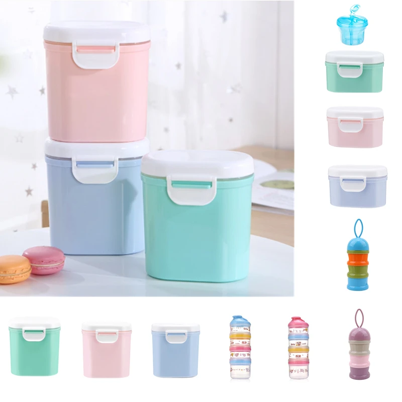 Baby Milk Powder Container Box Melkpoeder Container Food Storage Box Multilayer Infants Feeding Food Storage Box For Newborn
