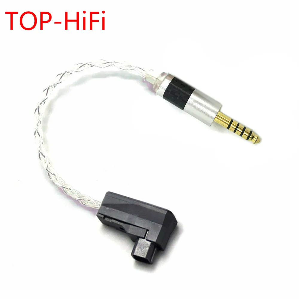 

TOP-HiFi 10cm 4 Cores Silver Plated 4.4mm Balanced Male to 4pin RSA/ALO Balanced Audio Adapter Cable For SR71 SR71B RXMK3 SOLO
