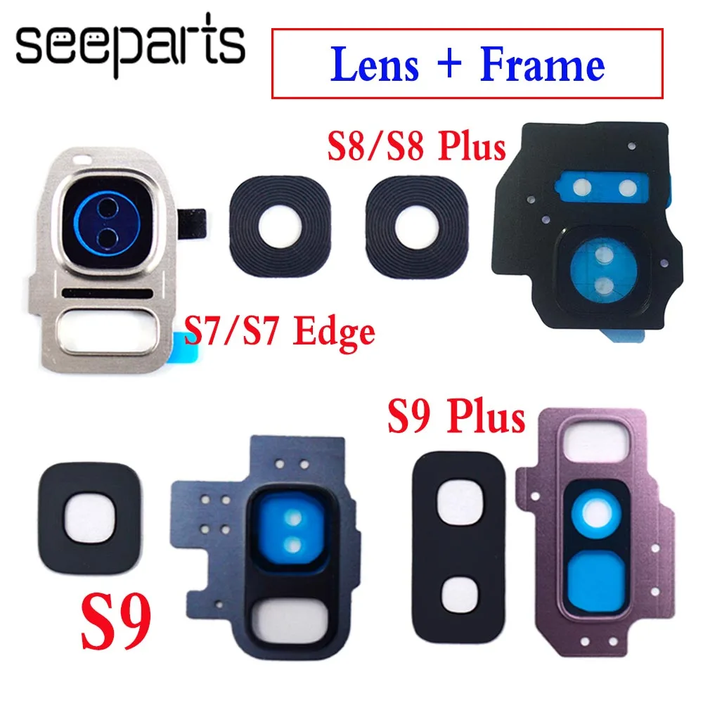 For Samsung Galaxy S7 S7EDGE S8 S8 Plus S9 S9 Plus Rear Camera Lens Frame For 1