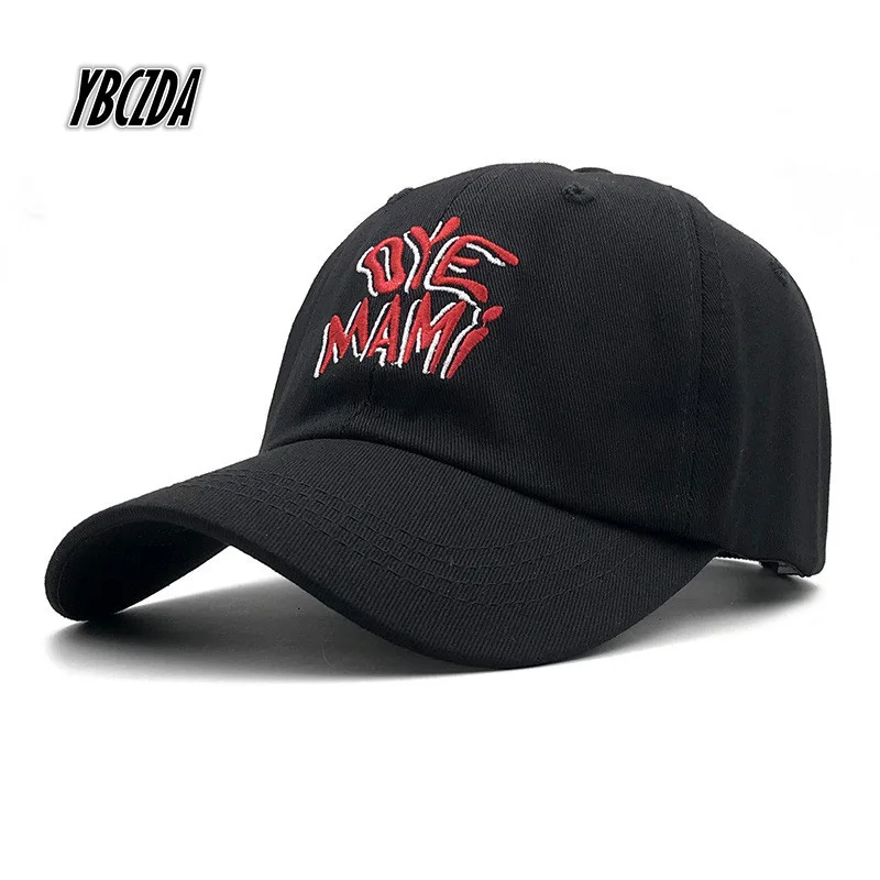 black strapback baseball cap
