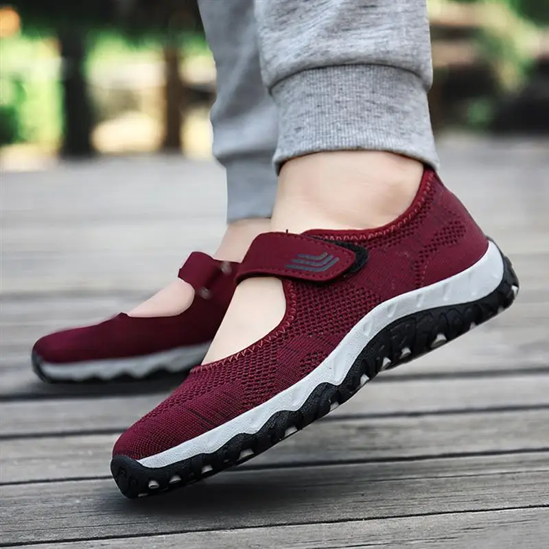 Женская прогулочная обувь дышащие сетчатые тренажеры легкие лоферы уличные спортивные слипоны кроссовки для фитнеса