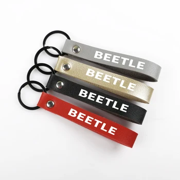 

Car Keychain Artificial Leather Rope PU Key chain for VW Volkswagen BEETLE Scirocco GOLF Polo JETTA CC Car Key ring Accessories
