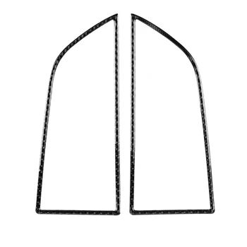 

For-Porsche MACAN Cayenne Car Carbon Fiber Sticker Cayenne Instrument Panel Air Outlet Panel Carbon Fiber Sticker 2Pcs