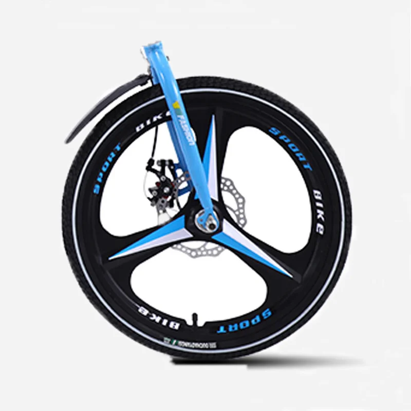 16/20 inch Folding Bicycle Ultra Light Portable One Wheel Shifting Shock Absorber Mini Bike Adult Student